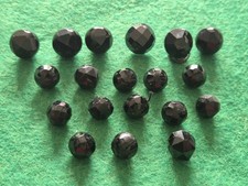 Victorian black faceted for sale  LOWESTOFT
