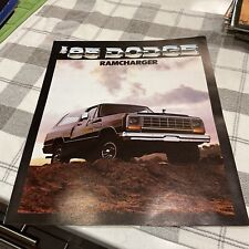 Dodge ramcharger 1985 for sale  Rockford