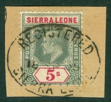 Sierra leone 1904 for sale  WATERLOOVILLE