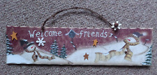 Christmas snowman welcome for sale  SOLIHULL