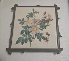 Vtg flower tile for sale  Bluffton
