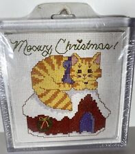 Ponto Cruz Contado - MCG Textiles - Placa Quente CHRISTMAS KITTY CRAFTY - 4322s, usado comprar usado  Enviando para Brazil