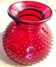 Abajur de vidro vermelho Hobnail no melhor absoluto comprar usado  Enviando para Brazil