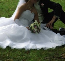 Hochzeitskleid prinzessin band gebraucht kaufen  Bremen