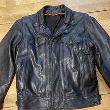 vintage mens leather biker jacket for sale  LONDON