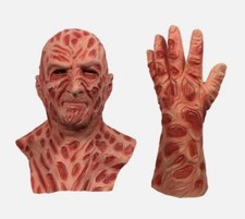 Nova Máscara Freddy Krueger + Luvas Terror Halloween Adereços Adulto Fantasia de Látex Sangrento comprar usado  Enviando para Brazil