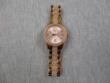 Usado, Relógio Michael Kors feminino moldura de cristal pulseira data MK-6349 tom ouro rosa comprar usado  Enviando para Brazil