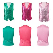 Fantasia masculina slim fit colete roupa de dança jaqueta top coletes role play colete brilhante comprar usado  Enviando para Brazil