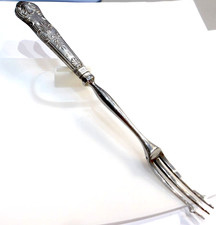 hallmarked silver pickle fork for sale  PENZANCE