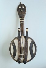 Kora Ancien instrument folklorique Africain objet décoratif 20ème na sprzedaż  Wysyłka do Poland