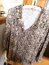 Shirtbluse schwarz weiß gebraucht kaufen  Teltow