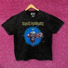 Camiseta Iron Maiden Can I Play With Madness Mineral wash rock tamanho grande comprar usado  Enviando para Brazil