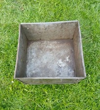 Vintage square galvanised for sale  CHESTER