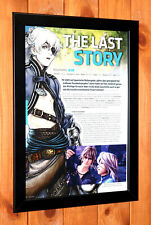 The Last Story Nintendo Wii pequeno raro antigo pôster promocional/página de anúncio emoldurada, usado comprar usado  Enviando para Brazil