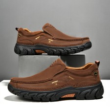 Sapatos masculinos de couro genuíno tênis casual mocassins mocassim italiano botas de lazer, usado comprar usado  Enviando para Brazil