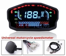 Odômetro digital universal LCD luz de fundo motocicleta velocímetro medidor tacômetro comprar usado  Enviando para Brazil