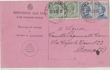 Italia 1925 ricevuta usato  San Giuliano Terme