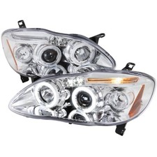 Faróis halo projetor carcaça cromada CE S TRD base Toyota Corolla 03-08 comprar usado  Enviando para Brazil