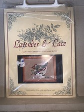 Kit de punto de cruz vintage lavanda y encaje El primer ángel de la luz 1989 segunda mano  Embacar hacia Mexico