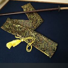 Espada samurai japonesa bolsa Katana Fukuro seda bordada dragão padrão rosa comprar usado  Enviando para Brazil