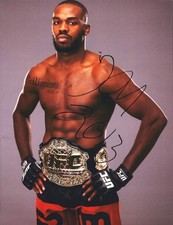 Foto autêntica assinada por Jon Bones UFC lutando 11x14 com certificado autografado A0001, usado comprar usado  Enviando para Brazil