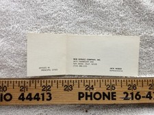 Vintage business card for sale  Hatboro