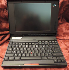 Vintage Rare 1994 IBM ThinkPad 755C Type 9545 Case & Cables Untested As Is na sprzedaż Vintage Rare 1994 IBM ThinkPad 755C Type 9545 Case & Cables Untested As Is na sprzedaż  Wysyłka do Poland