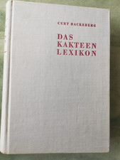 Kakteenlexikon curt backeberg gebraucht kaufen  Sondershausen