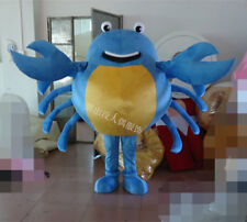 Roupa publicitária mascote de caranguejo azul fantasia terno vestido de festa animal adulto unissex comprar usado  Enviando para Brazil