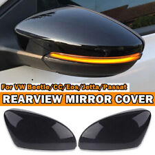 Capa de espelho retrovisor de carro preta brilhante clip-on para VW Beetle/CC/Eos/Jetta/Passat comprar usado  Enviando para Brazil