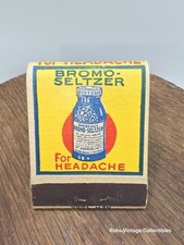 Matchbook bromo seltzer for sale  Suffolk