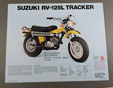 Folheto publicitário de motocicleta Suzuki RV-125L Tracker e RV-90L Rover comprar usado  Enviando para Brazil
