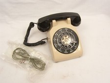 Vintage 1960-70s Western Electric 500DM Preto/Marfim Telefone de Mesa Rotativa Estado Perfeito comprar usado  Enviando para Brazil