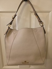 Bolsa tote/bolsa de mão Michael Kors média bronzeada/cinza - seminova - com bolsa de pó MK, usado comprar usado  Enviando para Brazil