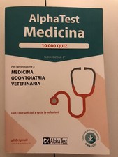 Alphatest medicina 10000quiz usato  Vignate