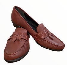 Clarks maroon leather for sale  DAVENTRY