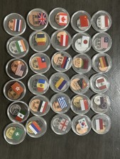 Usado, Lotes de 30 países estrangeiros moedas de 1 centavo dinheiro com bandeiras coleções comprar usado  Enviando para Brazil