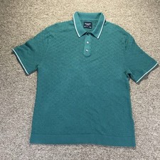 Camisa polo masculina Abercrombie & Fitch malha média elástica retrô preppy dinheiro antigo comprar usado  Enviando para Brazil