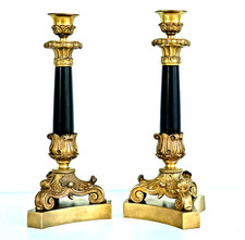 Paire flambeaux bougeoirs d'occasion  Bollwiller