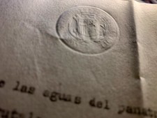 1933 Timbre del Estado—Sello seco y marca de agua República Española comprar usado  Enviando para Brazil
