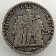 1871 A (Paris) diff. trident  TB+/TTB Monnaies fran�aises 1793-1959 5 Francs G.7 comprar usado  Enviando para Brazil