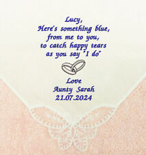 Personalised wedding handkerch for sale  BAKEWELL
