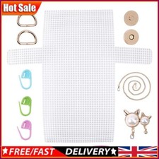 Kit de materiales hágalo usted mismo kit de bolsas de ganchillo para tejer hoja de marco de plástico para manualidades hágalo usted mismo segunda mano  Embacar hacia Mexico