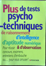 Manuel tests psychotechniques d'occasion  Reims
