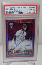 Usado, 2024 Topps Chrome Colt Keith lâmpada de lava automática refrator roxo RC #/299 PSA 10 comprar usado  Enviando para Brazil
