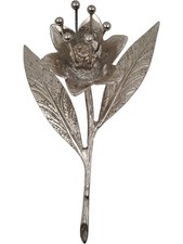 Solid silver flower for sale  UK