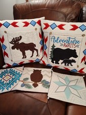 Conjunto de travesseiros acolchoados feitos à mão com designs intercambiáveis *novo* comprar usado  Enviando para Brazil