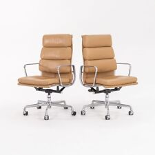Usado, 2005 Herman Miller Eames Cadeiras de Mesa Executivas Almofada Macia com Couro Marrom 6x Disponível comprar usado  Enviando para Brazil