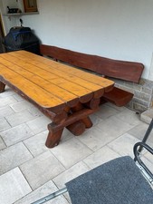 Massiver terassentisch bank gebraucht kaufen  Altertheim