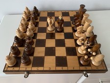 Schachfiguren schachspiel holz gebraucht kaufen  Hamm
